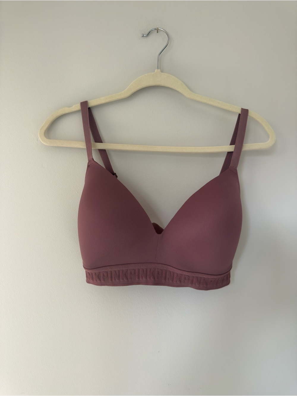 Victoria's Secret PINK Seamless Wireless Bra in Dusty Mauve
